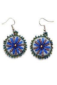 Denim Daisy Earrings